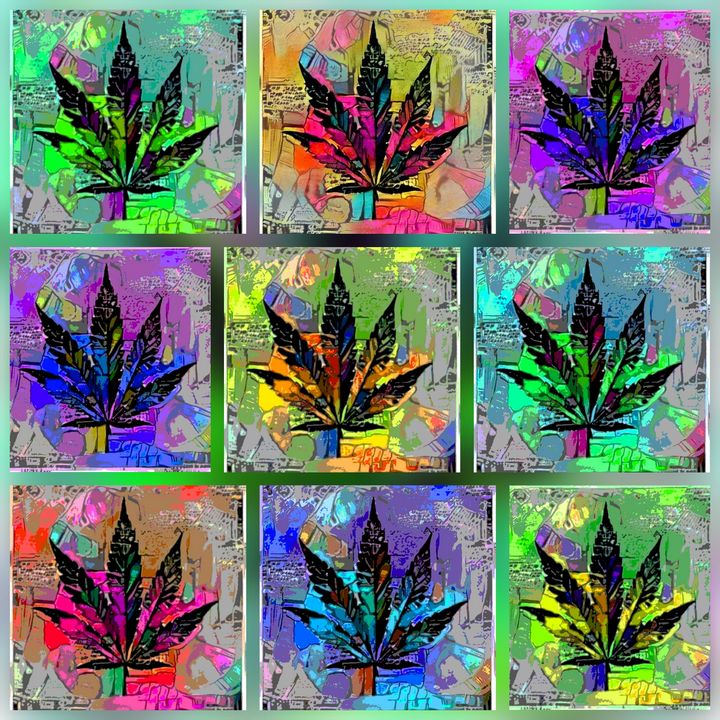 Featured Art of the Day: "Cannabis Leaf Collage 1". Buy it at:  ...