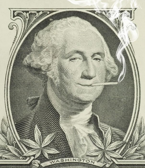 President George Washington Smoking Weed